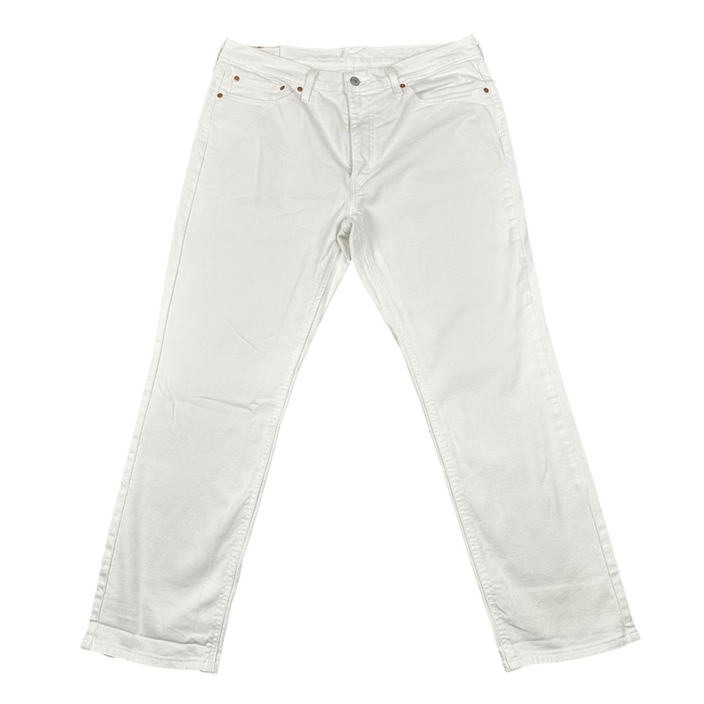 Levi's 541 Athletic Taper Mens Jeans 36x29 White Stretch Denim